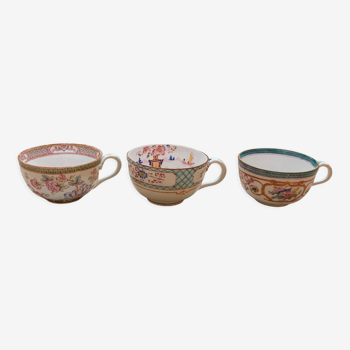 3 porcelain cups from the 19th century