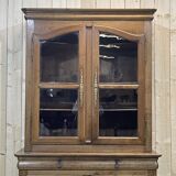 Buffet 2 bodies XIXth in chestnut