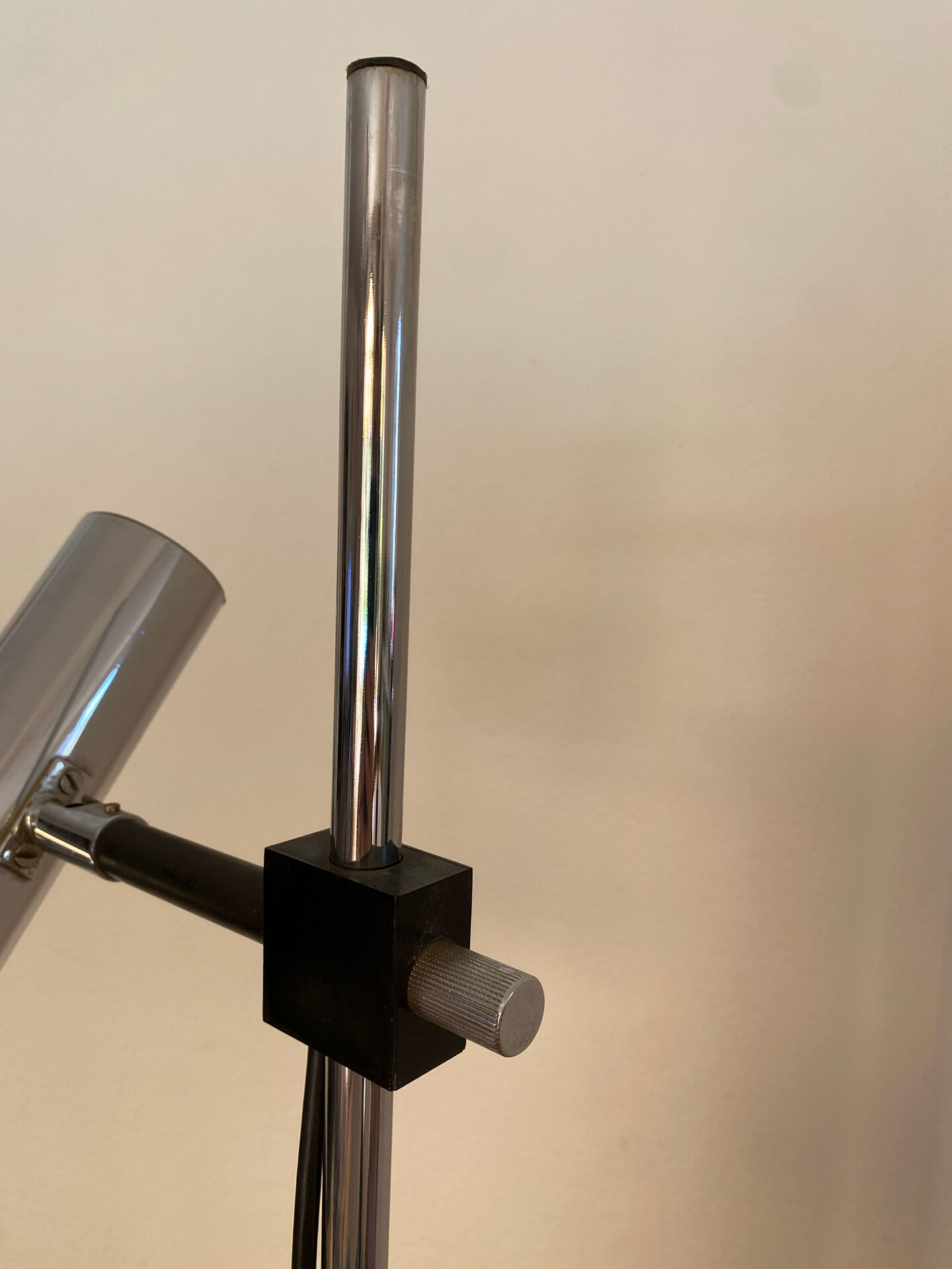 Floor lamp, chrome steel, adjustable, Staff L401