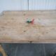wooden dining table, vintage, turned legs, firm table style