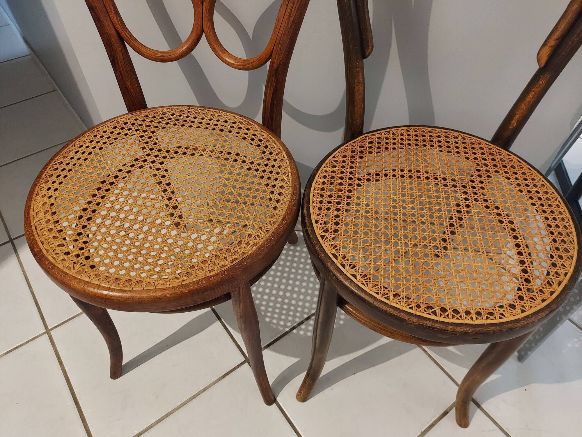Suite of 4 chairs by Bistrot Thonet and Fischel