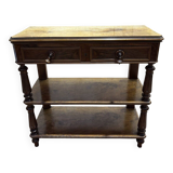 Console d’époque Napoléon III en noyer et placage