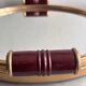 Vintage 50s/60s mirrored bar tray, gold metal.