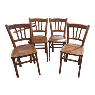 Lot de 4 chaises bistrot Luterma