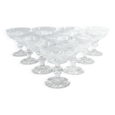 Baccarat - 10 coupes à champagne catalogue 1841