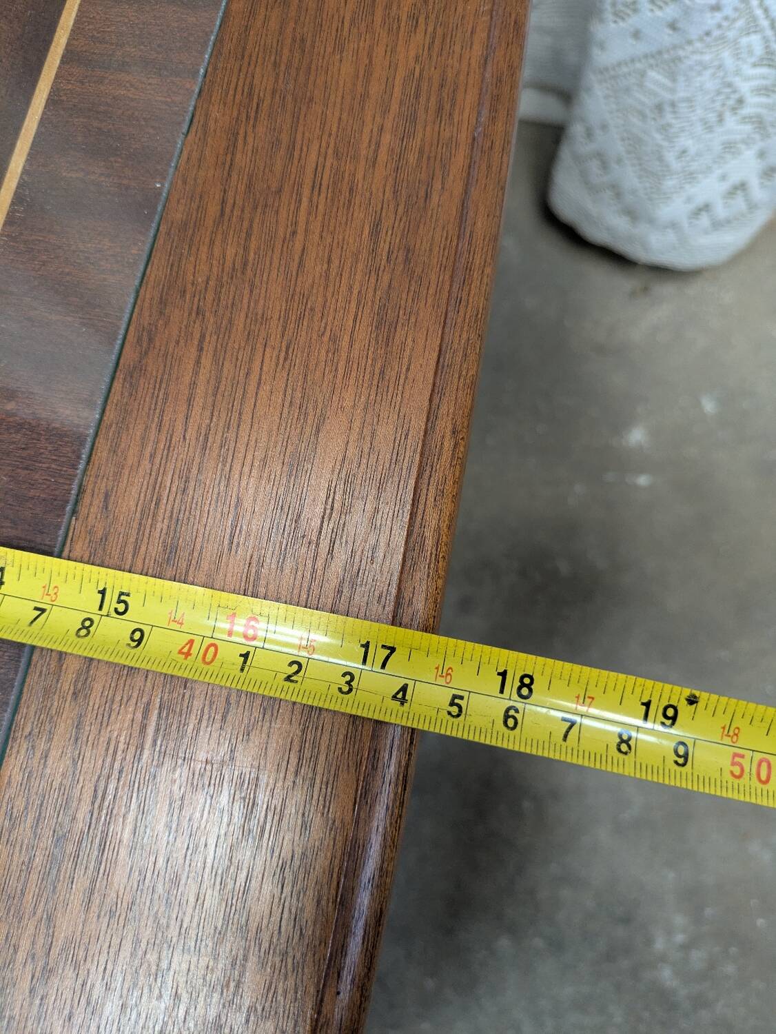 Wood and glass coffee table