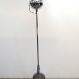 Paolo Tilche tilting floor lamp in chrome metal, 1970s