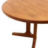 Ronde 1x verlengbare deense teak  Dyrlund eettafel 'Ommel'