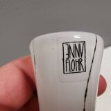 Magnifique vase en trou de serrure de la verrerie Anna Flohr