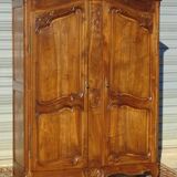 Walnut wardrobe in Louis XV style
