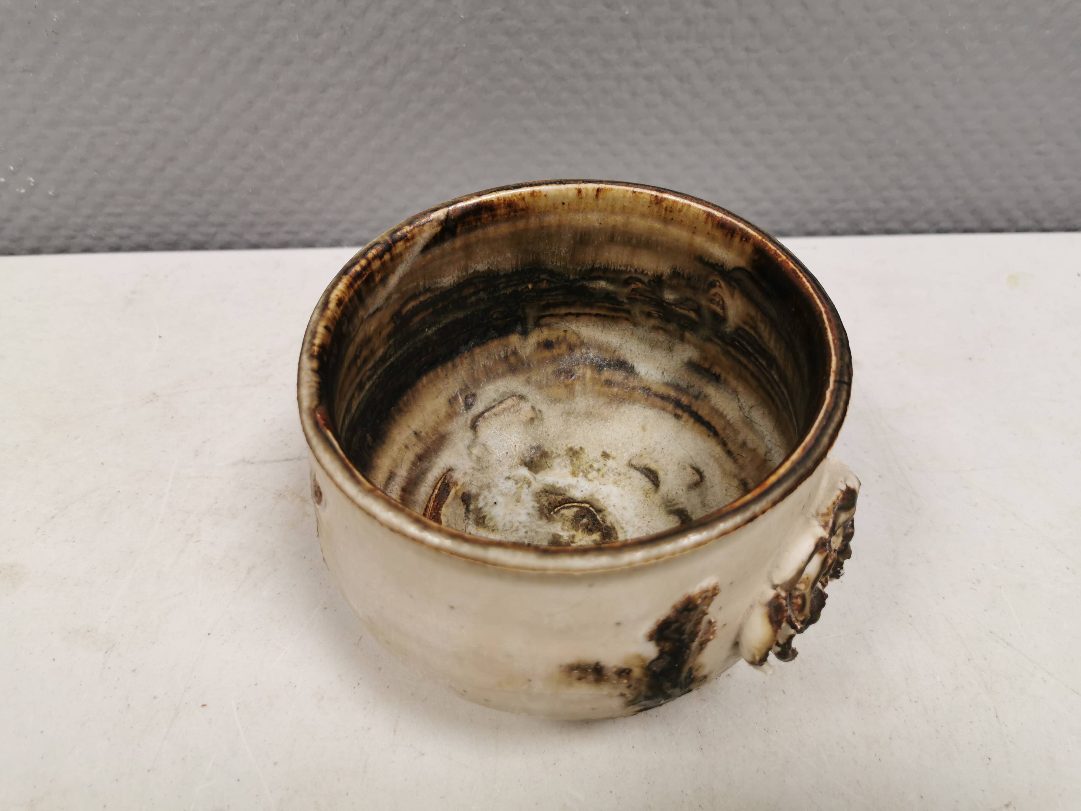Ceramic bowl by Christina Præstgaard (CP), Denmark, 1980s.