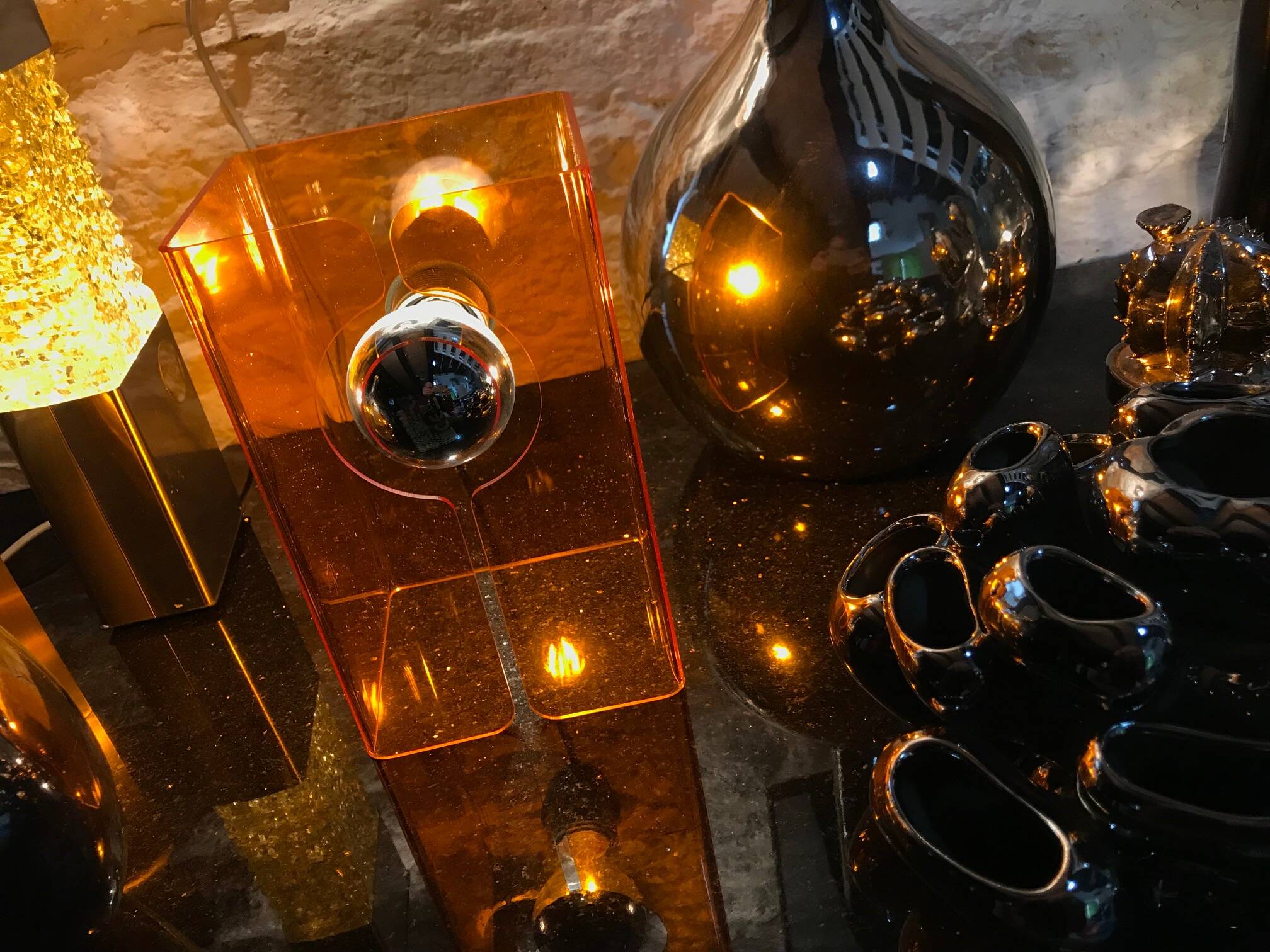 Lampe de Table Vintage • V.Orange • Space Age • 1970