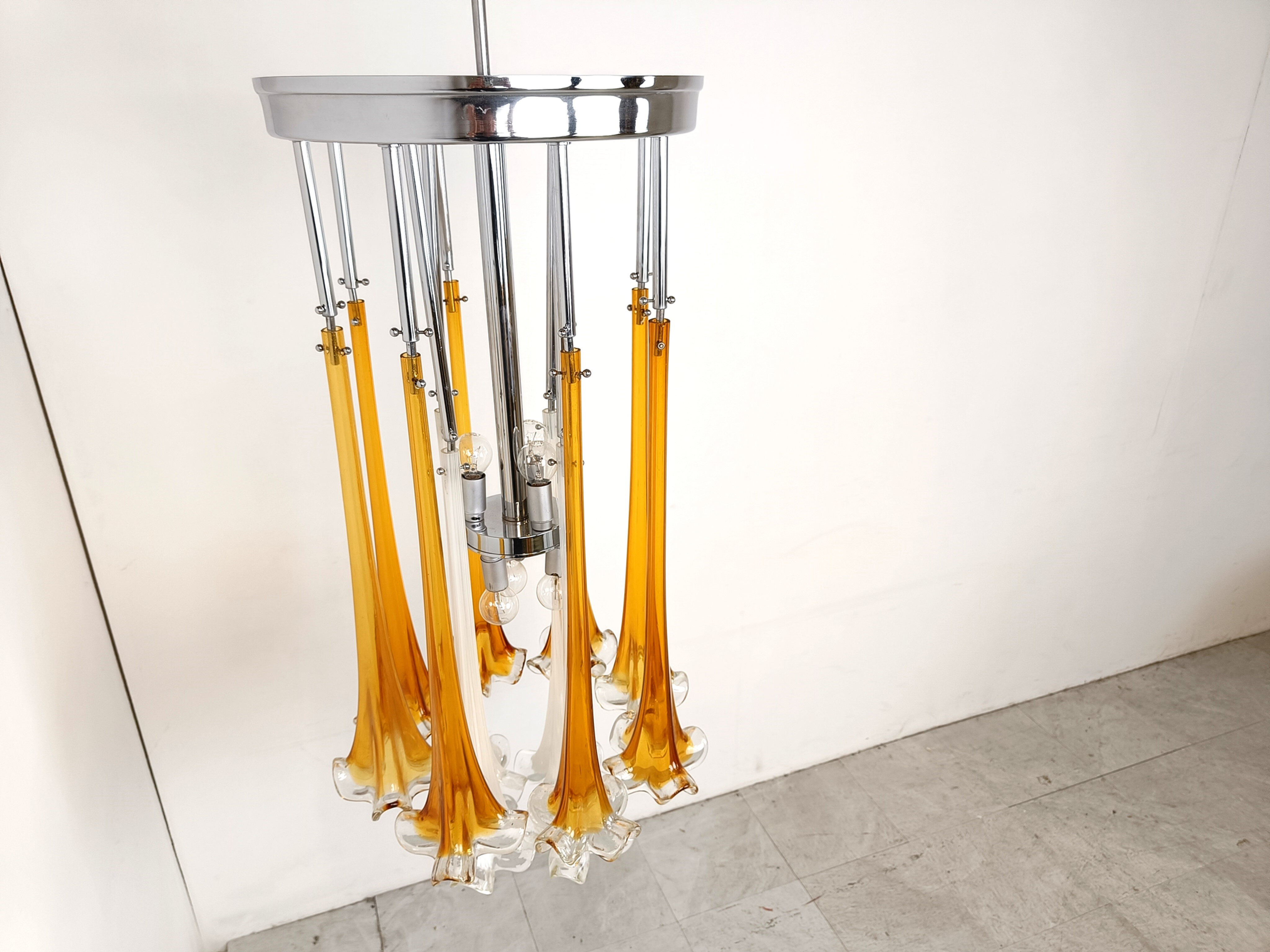 Vintage Paolo Venini chandelier, 1970s