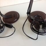 Pair of bedside lamps Metal vintage 70s spots