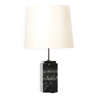 Large designer marble lamp by Vera Fabre, Verre Lumière edition