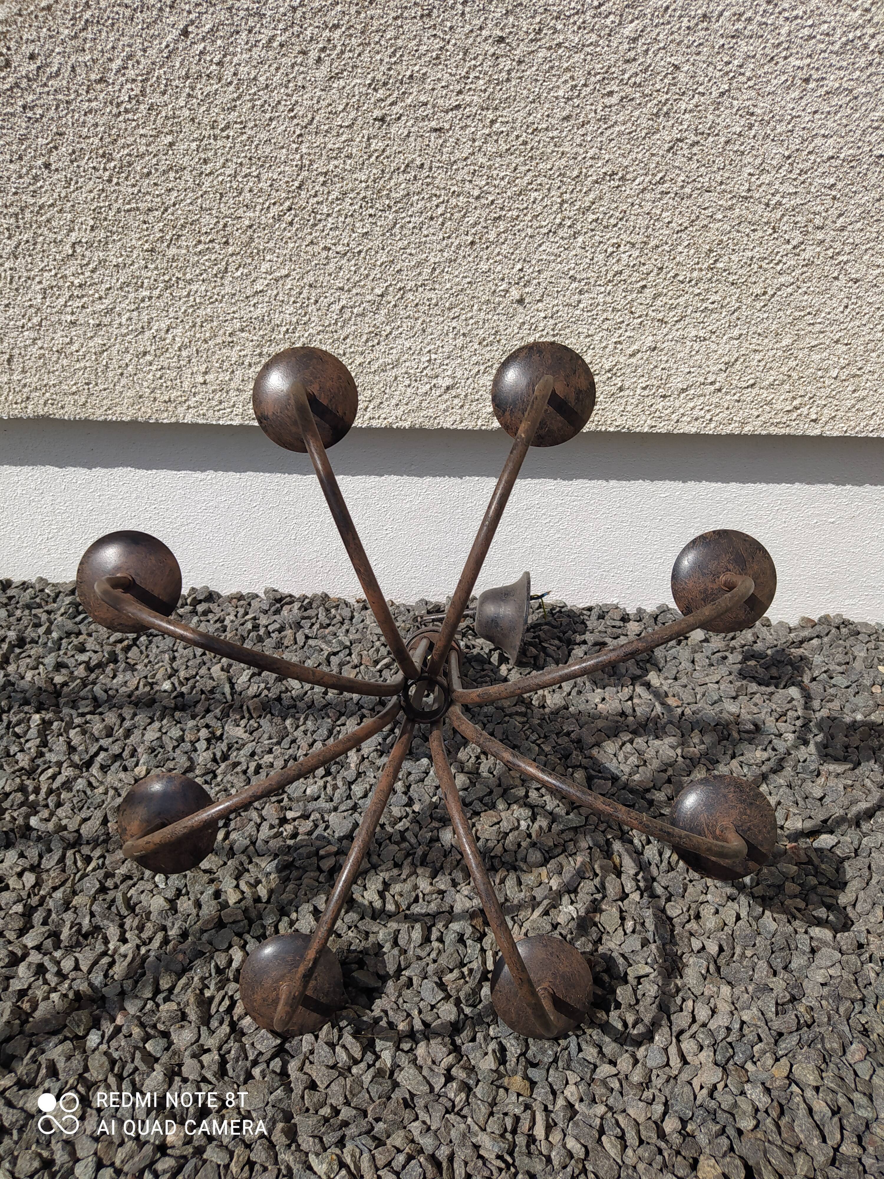 Metal chandelier 8 lights