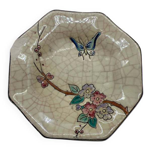 Coupelle en faïence émaux de Longwy