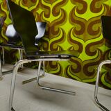 Lot of 10 Vintage 1970s Stacking Chairs