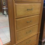Art Deco cabinet in oak and veneer