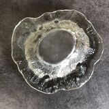 Cendrier, vide-poche Blenko en verre moderniste design brutaliste, 1960