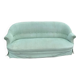 Vintage Celadon Velvet Sofa