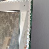 Beveled mirror photo frame