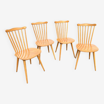 Suite 4 chaises Baumann modèle Menuet.