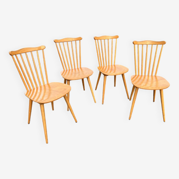Suite of 4 Baumann chairs, Menuet model.