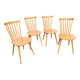 Suite of 4 Baumann chairs, Menuet model.