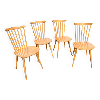 Suite of 4 Baumann chairs, Menuet model.