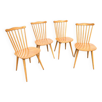 Suite 4 chaises Baumann modèle Menuet.
