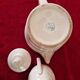 Pink ceramic coffee service by St Amand Ceranord