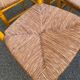 4 solid wood chairs with rush seats from the 1960s.