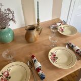 Solid wood dining table