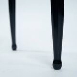 Chaises italiennes Chiavari en hêtre et paille noires, années 1950