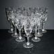 Lorraine crystalware set of 10 cut crystal champagne flutes garland