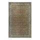 Vintage Handmade Turkish Wool Area Rug with Floral Design