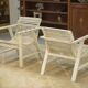 Paire de fauteuils en bois 1950’s