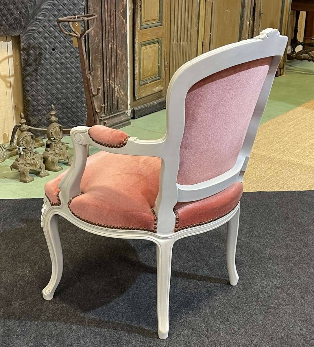 1970s Louis XV style cabriolet armchair