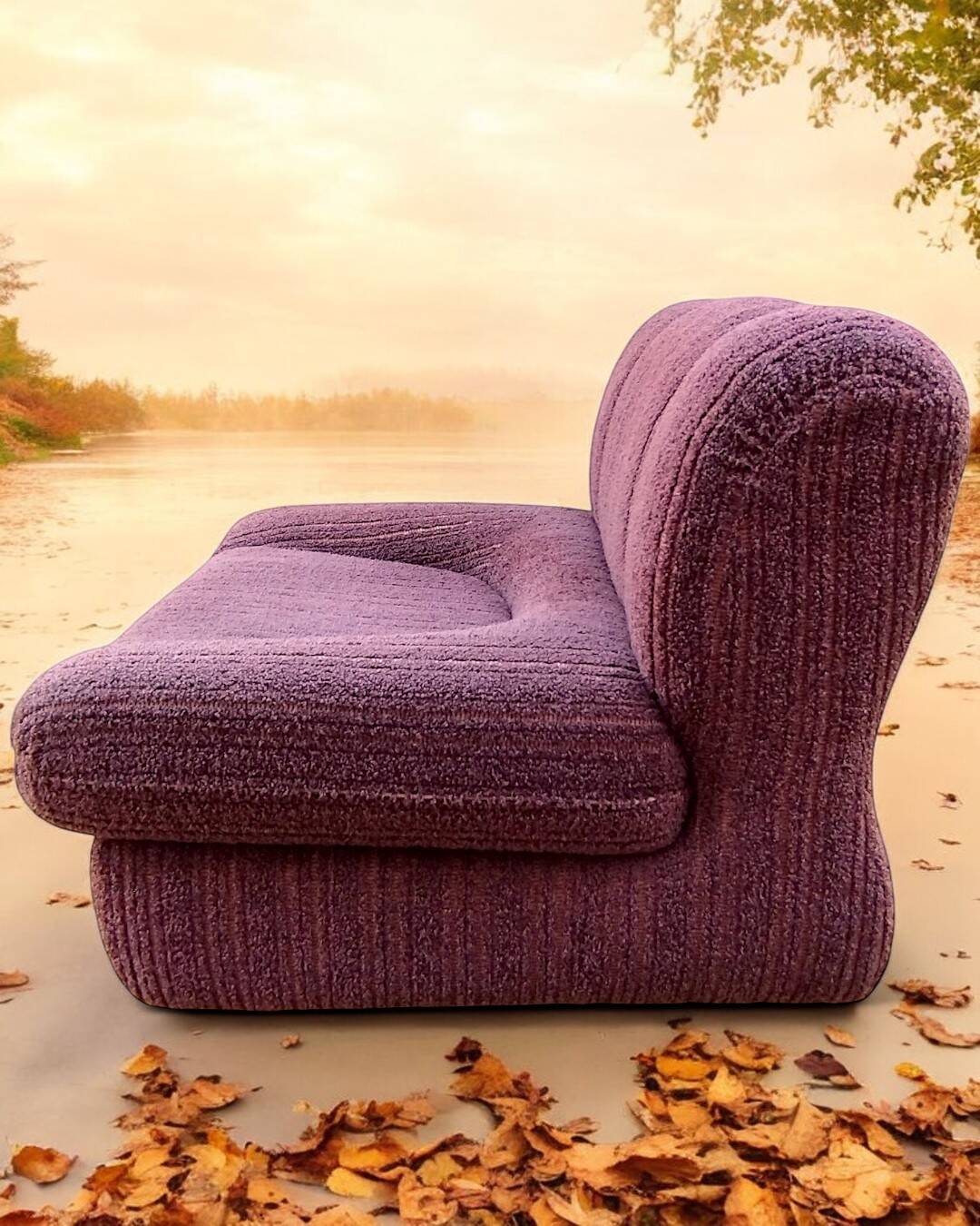 Vintage chocolate armchair 1