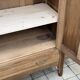 Art Deco bonnetière wardrobe from Paris in raw and solid oak.