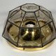 1960s 1970s Ceiling Lamp Flush Mount by Glashütte Limburg Germany