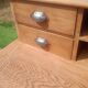 Antique solid oak desk with steps – 5 drawers
