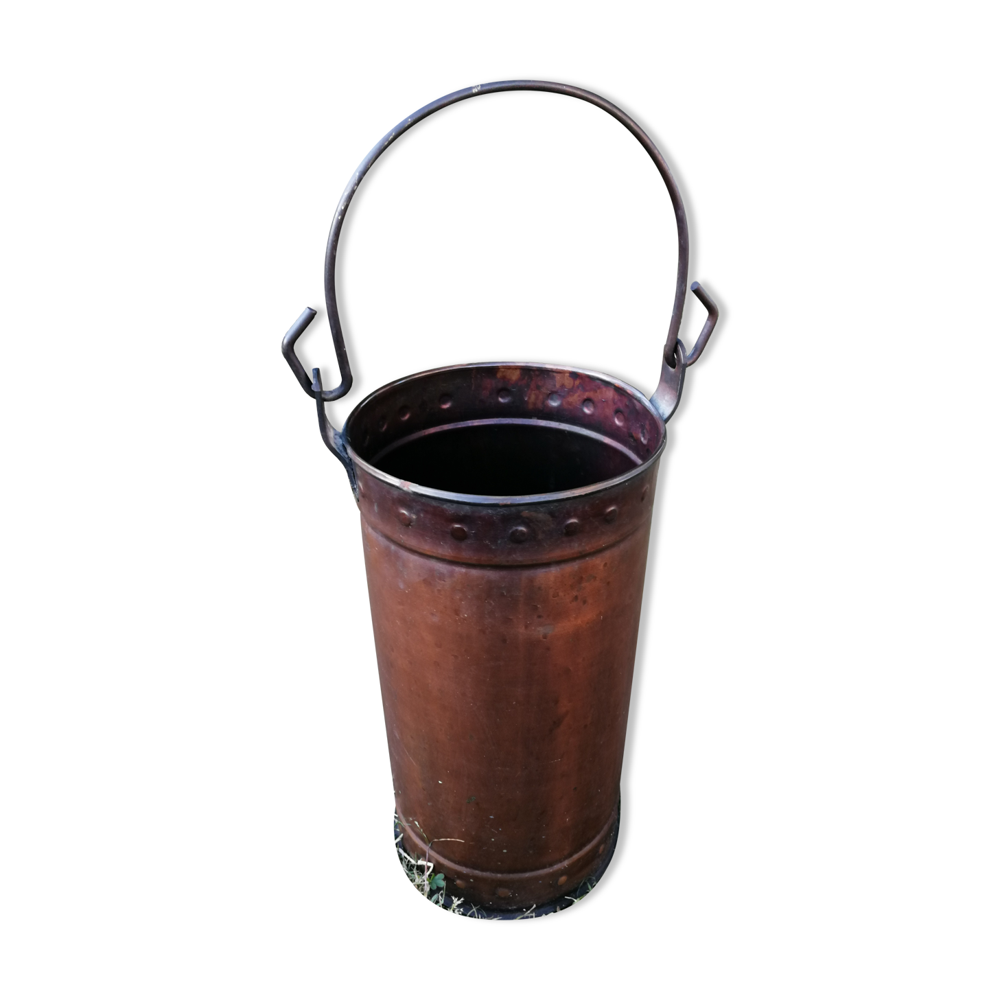 Old copper bucket
