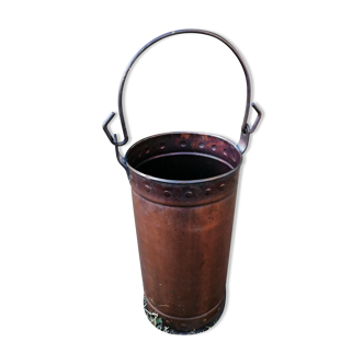 Old copper bucket