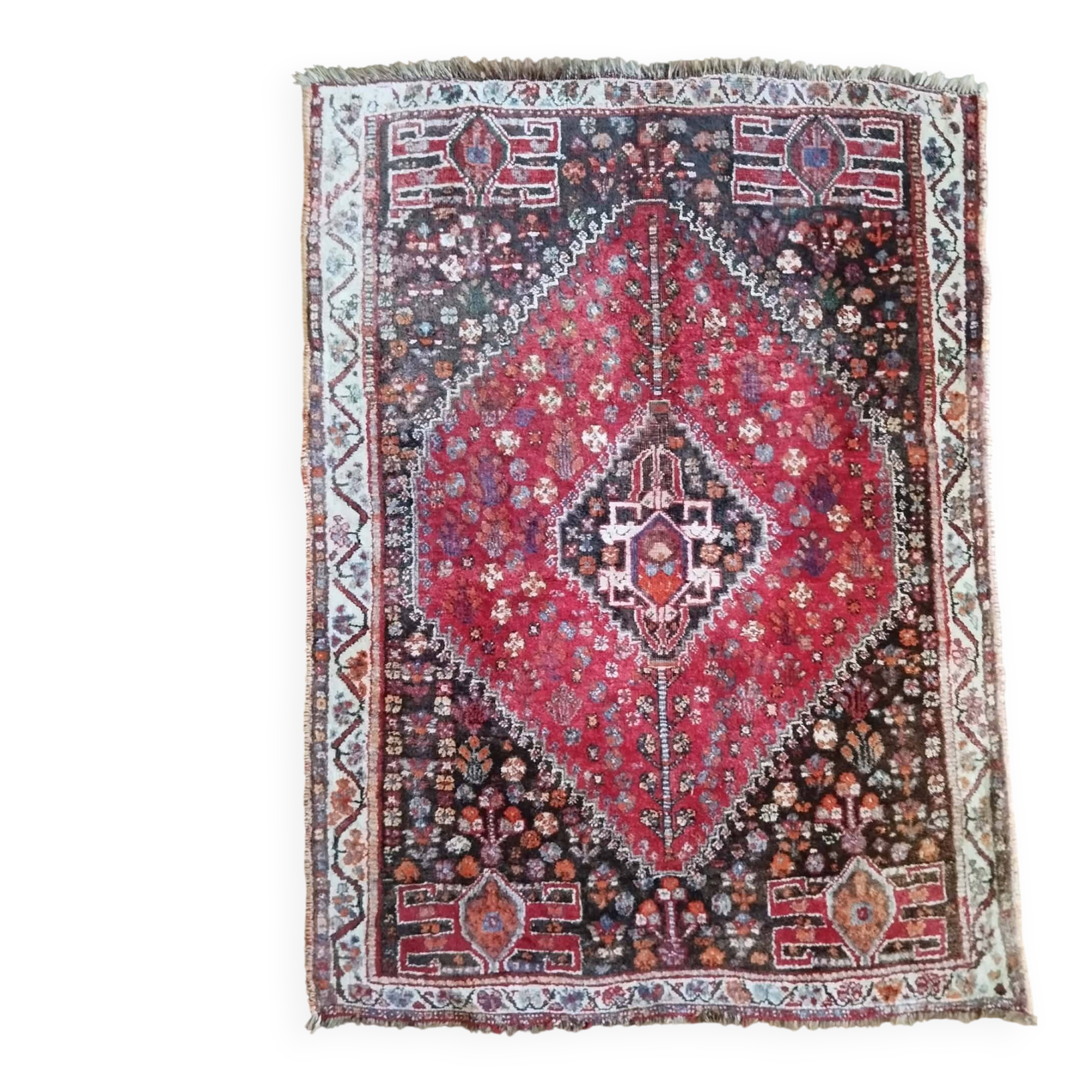 Handmade Persian Shiraz rug 154x113cm