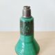 Hand-painted turquoise-lined glass vase