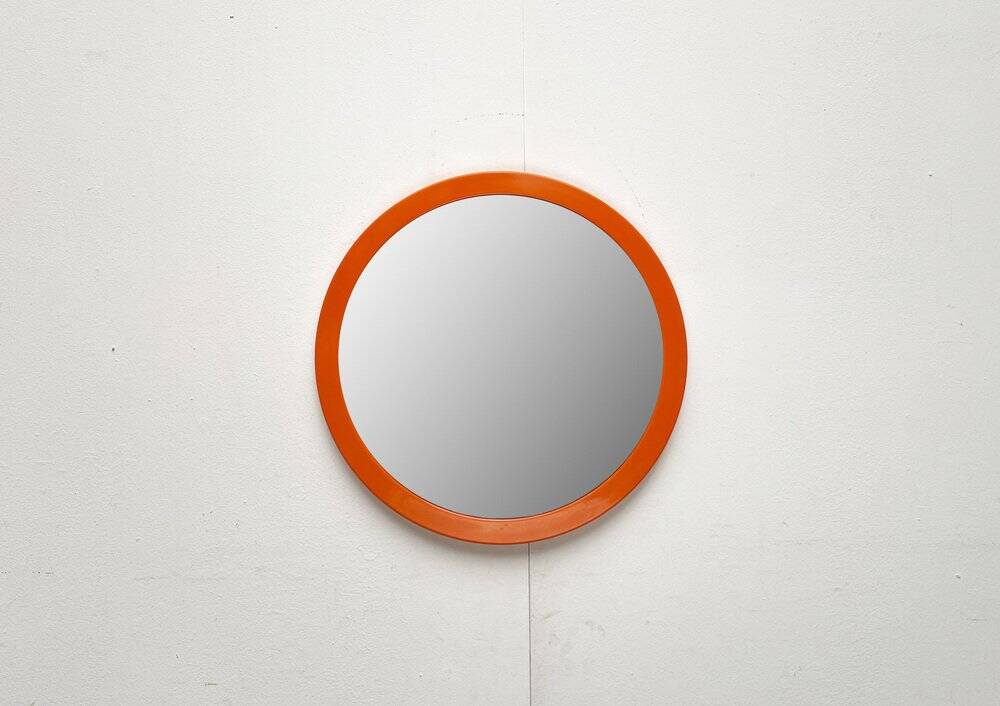 Round Space Age mid-century mirror, 1960s