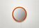Round Space Age mid-century mirror, 1960s