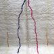 Moroccan Berber carpet Beni Ouarain with colorful lines 3.03x1.96m